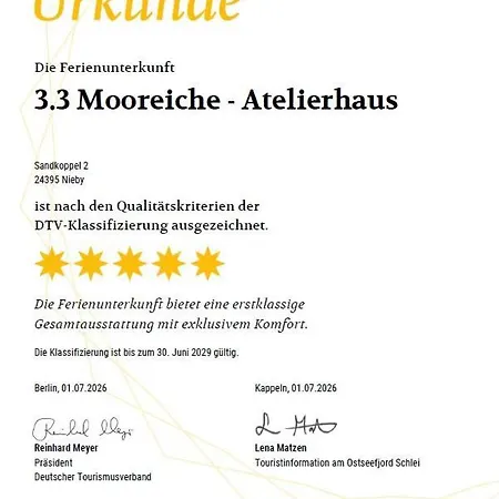 Reetdorf Geltinger Birk Atelierhaus Mooreiche Nieby (Nieby, Schleswig-Flensburg)